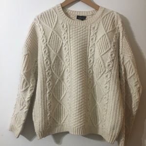 Topshop Ivory Chunky Sweater